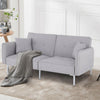 Modern Fabric Grey Sofa Bed 3 Seater Click Clack Living Room Recliner Couch Sofa