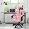 Pink Racing Gaming Chair Game Computer Office Leather Swivel Recliner Executive