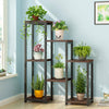 Industrial Bookshelf 6Tier Ladder Shelf Plant Display Rack Storage Shelving Unit