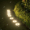 Solar In Ground Lights Outdoor Buried Lamp Disk 8/10/12LED Lawn Pathway Garden
