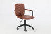 PU Leather Upholstered office chair computer desk study chair swivel adjustable