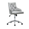 Swivel Velvet Office Chair Home Computer Desk Chair Ergonomic Adjustable Back UK