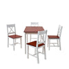 3 Colours Solid Wooden Dining Table and Chairs Bench Set Kitchen Home Furniture