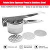 Stainless Steel Hand Held Potato Ricer Silver Masher Vegetable Juicer Puree UK