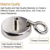 Fishing Magnet +30M Rope 120kg Double Sided Round Recovery Salvage Neodymium Kit