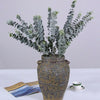 Artificial Fake Silk Flower Eucalyptus Plant Green Leaves Wedding Home Decor UK
