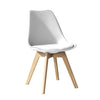 Jamie Dining Chair, Eiffel Inspired, Solid Wood ABS Plastic, Soft Padded Seat
