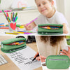 Student Pen Pencil Bag Case Canvas Zip Cosmetic Large Capacity for Boys Girls UK
