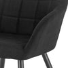 1/2x Dining Chairs Kitchen Lounge Living Room Armchair Linen Metall Home Office