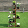 Reinforced 52" Tall 6 Tier Wood Plant Stand Corner Shelf Garden Court Indoor Dec