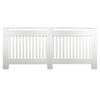 White Radiator Cover Cabinet Small Large Modern MDF Slat Wood Grill Furniture