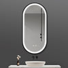 Modern Illuminated Bathroom Mirror With LED Light Demister Pad Touch Switch