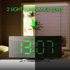 LED Digital Alarm Clock Mains USB/Battery Temperature Large Mirror Display 2021