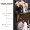 Wall-Mounted Coat Rack Shelf Wooden Hook Rack Entry Display Shelf with 5 Hooks