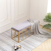 Velvet Chesterfield Footstool Coffee Table Ottoman Pouffe Stool Bed Bench Chair