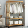 Wooden Clothes Rail Rack Garment Dress Hanging Display Stand Shoes Storage Shelf