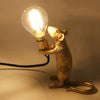 Rat Bird Table Lamp Desk Reading Night Light Bedside Resin Crow Wall Sconce Lamp