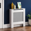 White Radiator Cover Cabinet Small Large Modern MDF Slat Wood Grill Furniture
