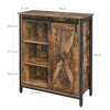 Industrial Style Storage Cabinet Slim Cupboard Unit Small Sideboard Vintage Wood