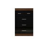 Chest of 3+2 Drawers Bedroom Cabinet Storage Sideboard Drawer Black Walnut New