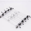 20X Metal Clip Coat Hangers Clothes Closet Pant Trouser Skirt Non-slip Racks