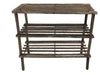 WOODEN SLATED SHOE RACK STAND HOLDER ORGANIZER LIGHT WEIGHT 2 / 3 / 4 TIER