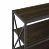 Industrial Console Table Hallway Furniture 3 Tier Bookcase Display Unit Metal