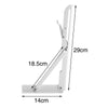 2Pcs Folding Heavy Duty Shelf Bracket Triangle Bench Mounted Table Wall Hinges
