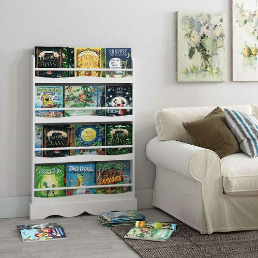 Children Kid ToyBook Storage Rack Bookcase Large Display Bookshelf Tidy Shelving