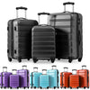 Set of 3 Large Cabin Suitcase Hard Shell Travel Trolley Hand Luggage 20 24 28 "