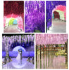 Artificial Hanging Wisteria Ivy Fake Silk Flower Vine Home Wedding Garden Decor