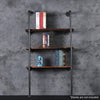 3-5.5 Tier Industrial Wall Rack Pipe Hanging Storage Display Shelving Bracket UK