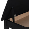 Faux Leather Black Dressing Table Stool Vanity Ottoman Storage Pouffe Bench Seat