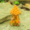 Solar Garden Mushroom Lights Resin Sunflowers Tree House Figurine Lamp Ornaments