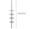Non-Rust Bathroom Telescopic Corner Shelf Storage 4 Tier Shower Caddy Organiser