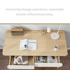 Scandinavian Computer Laptop Office Writing Work Desk Table w Drawers Oak Color