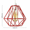 Metal Pendant Light Shade Ceiling Industrial Geometric Wire Cage Lampshade Lamp