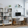 Bookcase 8 Cubes Bookshelf White Storage Shelving Unit Display Cabinet