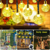100-20LED SOLAR POWERED RETRO BULB STRING LIGHT GARDEN OUTDOOR FAIRY SUMMER LAMP