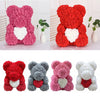 Rose Bear 25cm 40cm Foam Flower Teddy Christmas Valentine Birthday Gift + Box