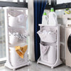 Laundry Washing Basket Trolley Cart Housekeeper Rolling Hamper Bin 2/3 Basket UK