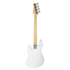 Glarry Basswood Electric GJass Bass Guitar w/ Power Wire Tools Bag Pick White