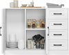 Sideboard Storage Cabinet, Floor Standing Cabinet with 4 Drawers, Cupboard