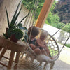 Hanging Hammock Rope Swing Chair Macrame Hammock Seat Outdoor Indoor Garden