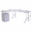 L-Shape Designer Computer Desk Table Workstation Home Office