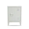Metal Locker Table Storage Bedside Table Cabinet Bedroom Lamp End Side Table NEW