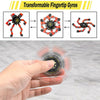 4 PCS Deformable Fingertip Spin Top Fidget Spinner Transformable Robot Gyro Toy