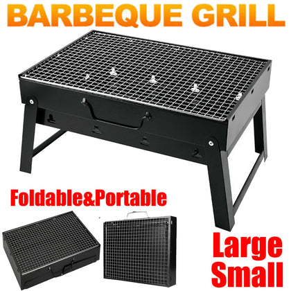 Portable BBQ Barbecue Grill Fire Pit Camping Charcoal Patio Party Garden Outdoor