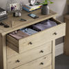 5 Drawer Chest of Drawers Solid Pine Wood Waxed Storage Bedroom Furniture