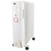 Oil Filled Radiator Heater Electric With Timer 3 Heat Thermostat Portable White
